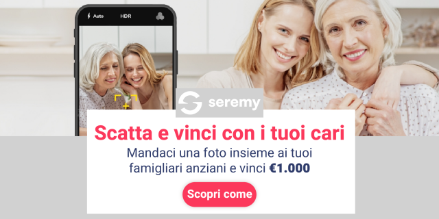 Concorso Scatta e Vinci con i tuoi cari anziani Seremy Desktop@2x